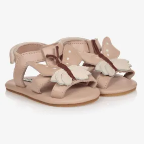 Pink Leather Baby Sandals