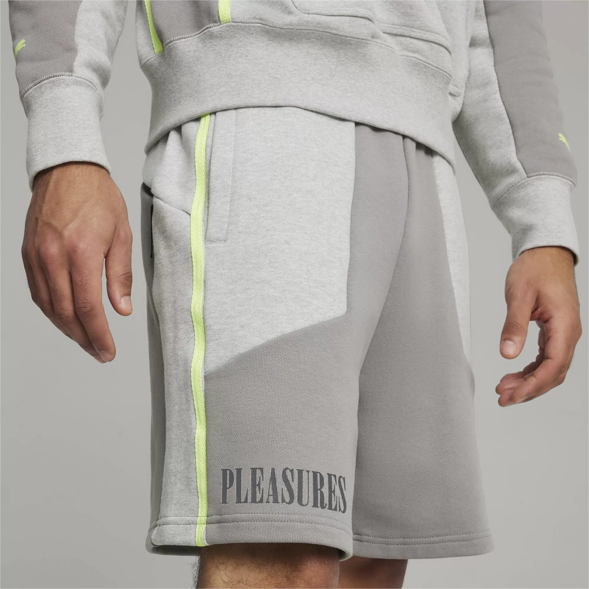 Pleasures X Puma Fleece Short - Gray