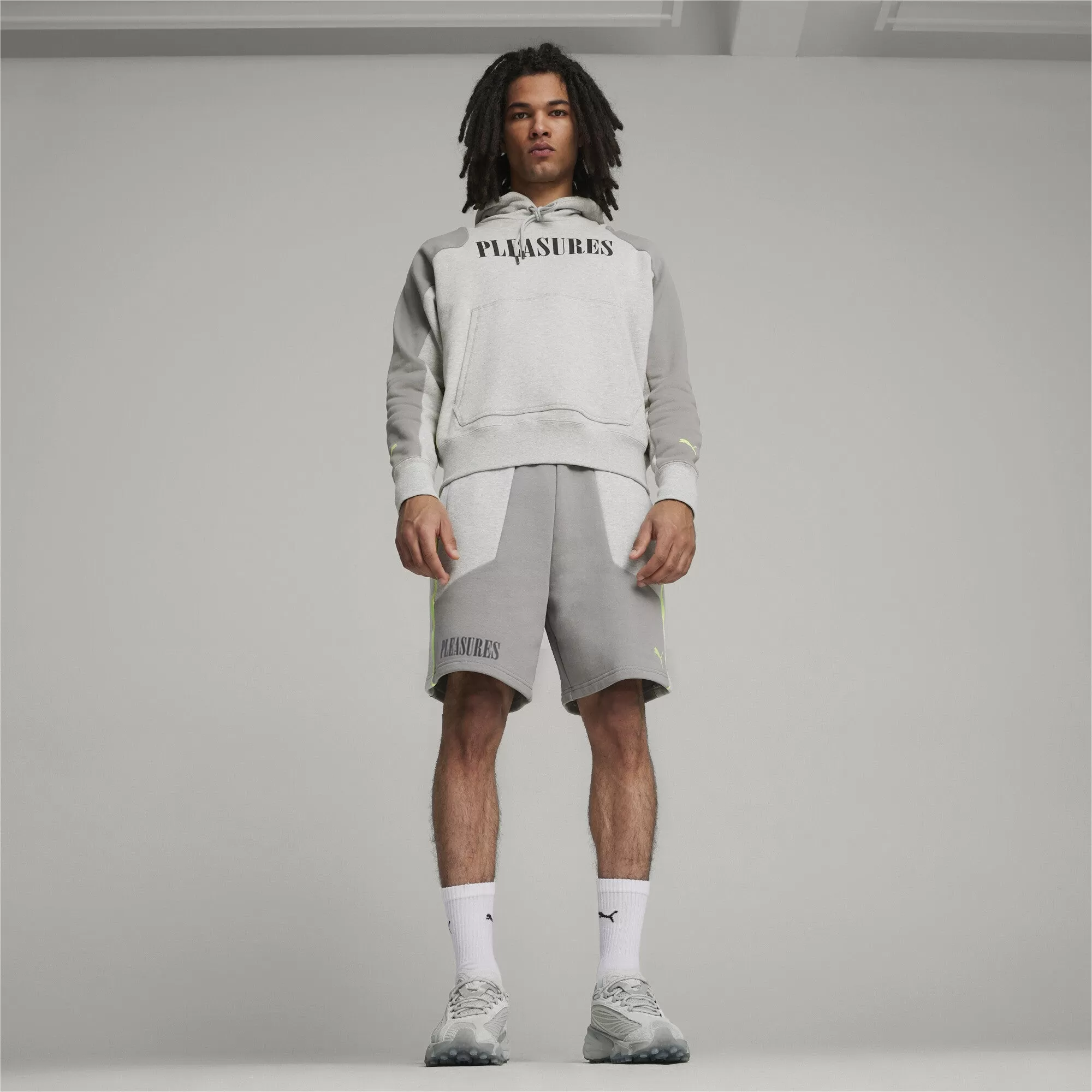 Pleasures X Puma Fleece Short - Gray