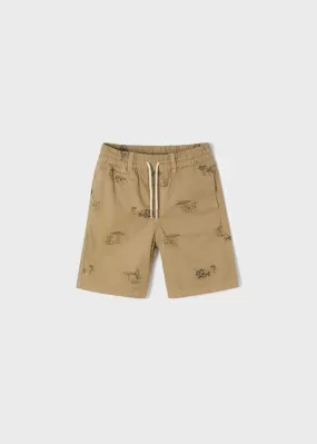 Printed shorts for boy - Camel