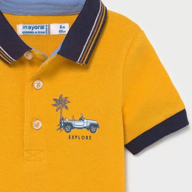 Printed S/s Polo for Baby Boy Mango