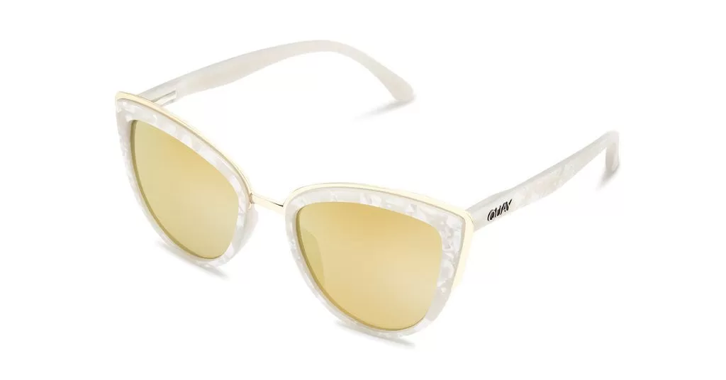 Quay My Girl Pearl Gold Sunglasses