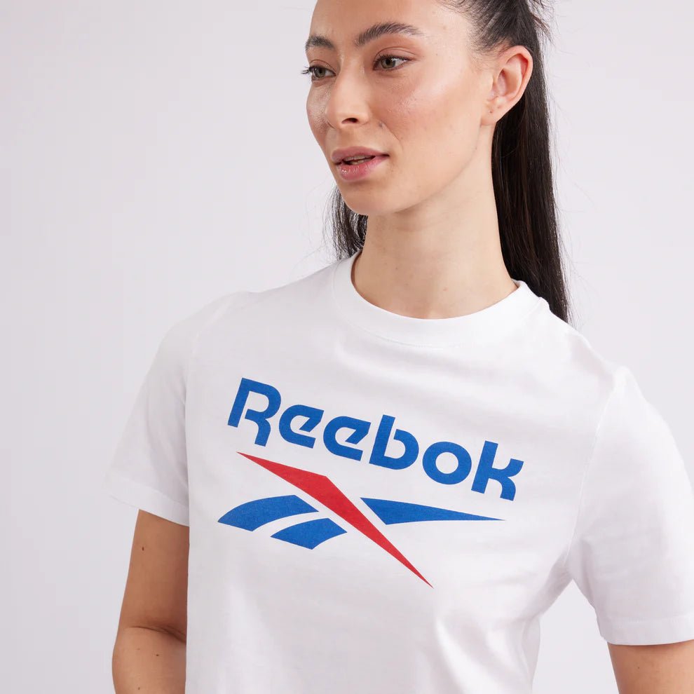 REEBOK WOMEN'S ID CROP WHITE TEE