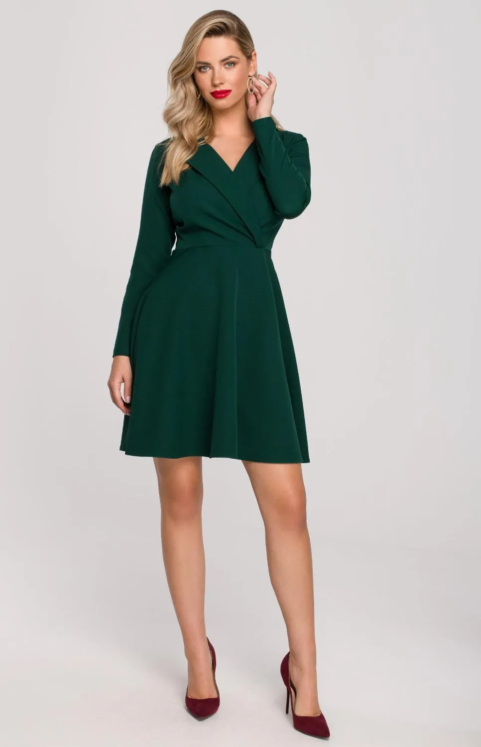 Robe patineuse verte