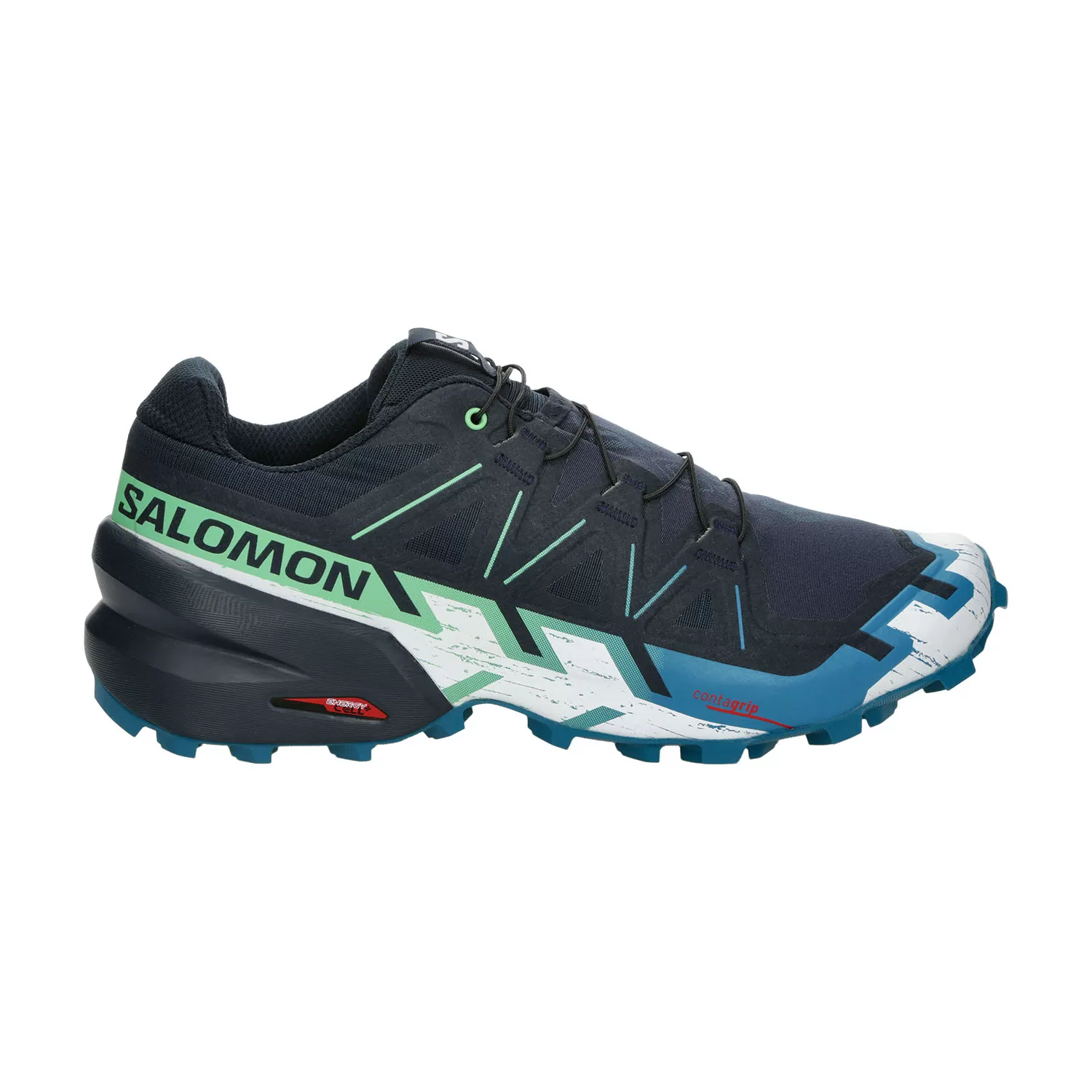 Salomon Speedcross 6  Carbon/Tahitian Tide/White