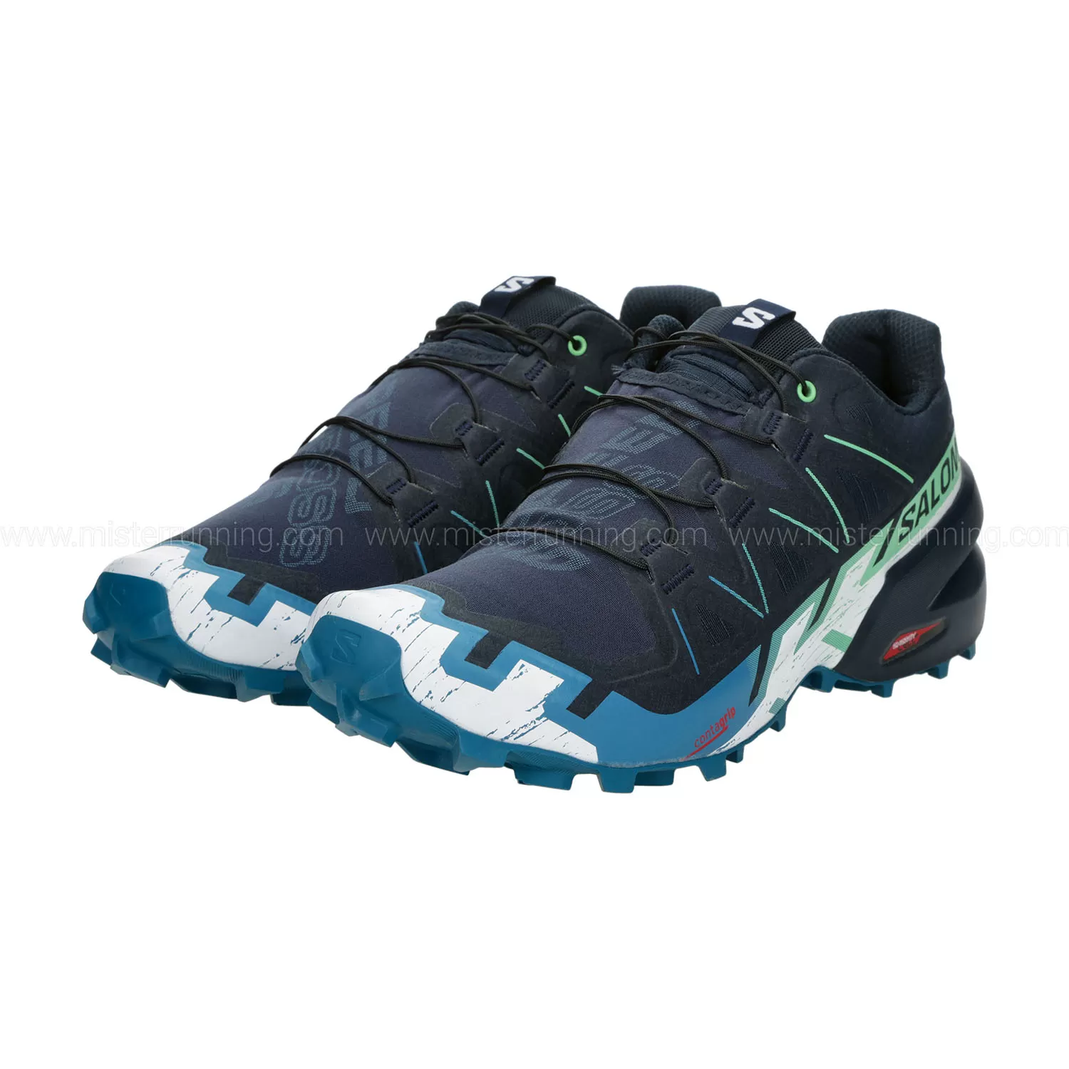 Salomon Speedcross 6  Carbon/Tahitian Tide/White