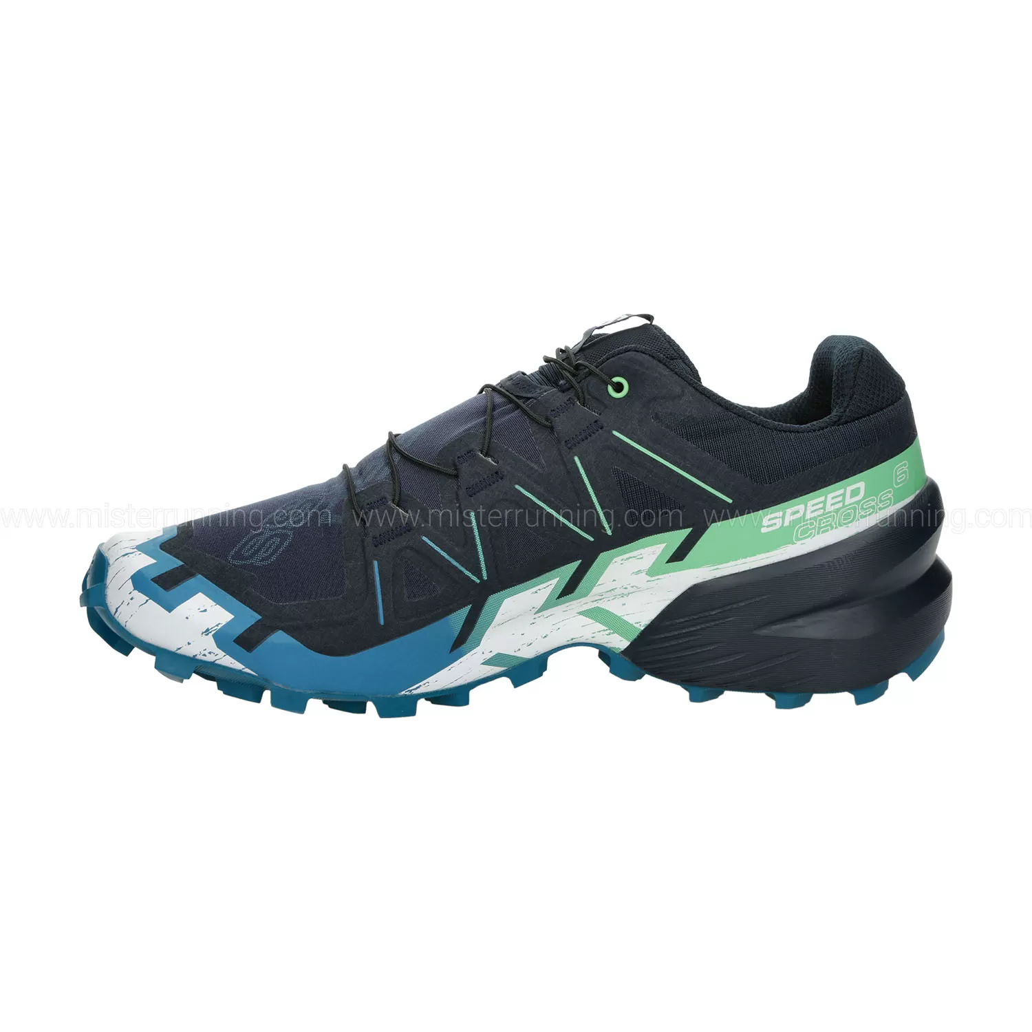 Salomon Speedcross 6  Carbon/Tahitian Tide/White