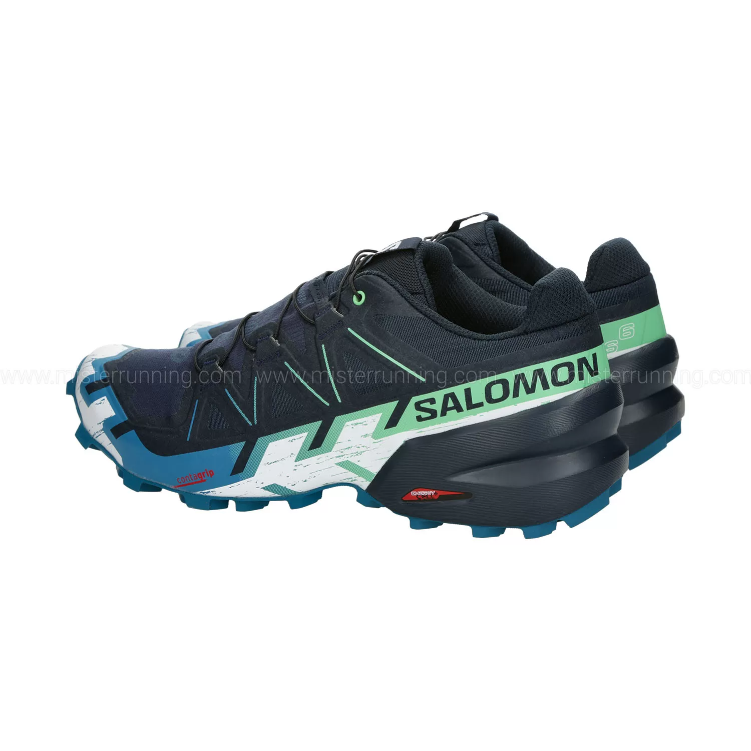 Salomon Speedcross 6  Carbon/Tahitian Tide/White