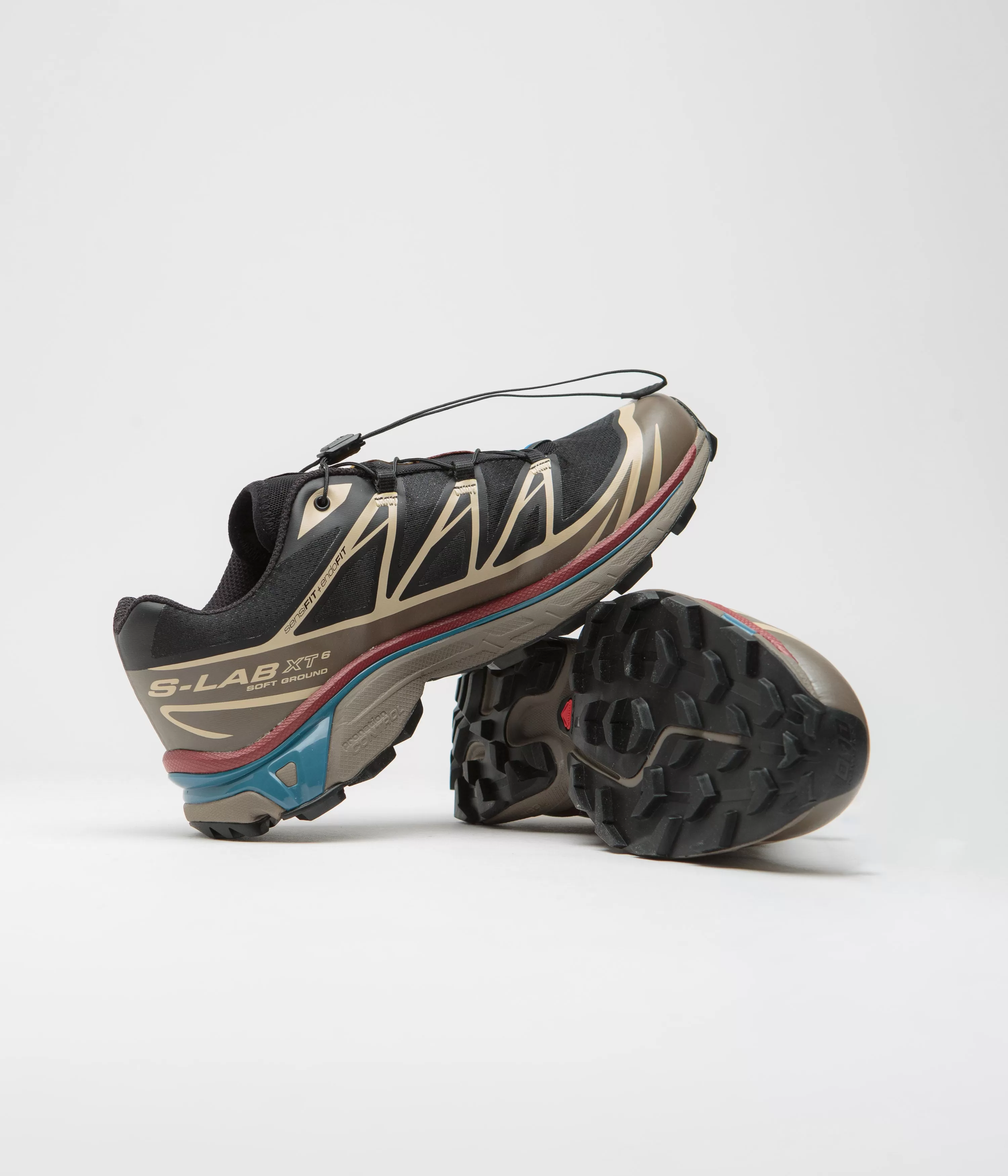 Salomon XT-6 Shoes - Black / Falcon / Cow Hide