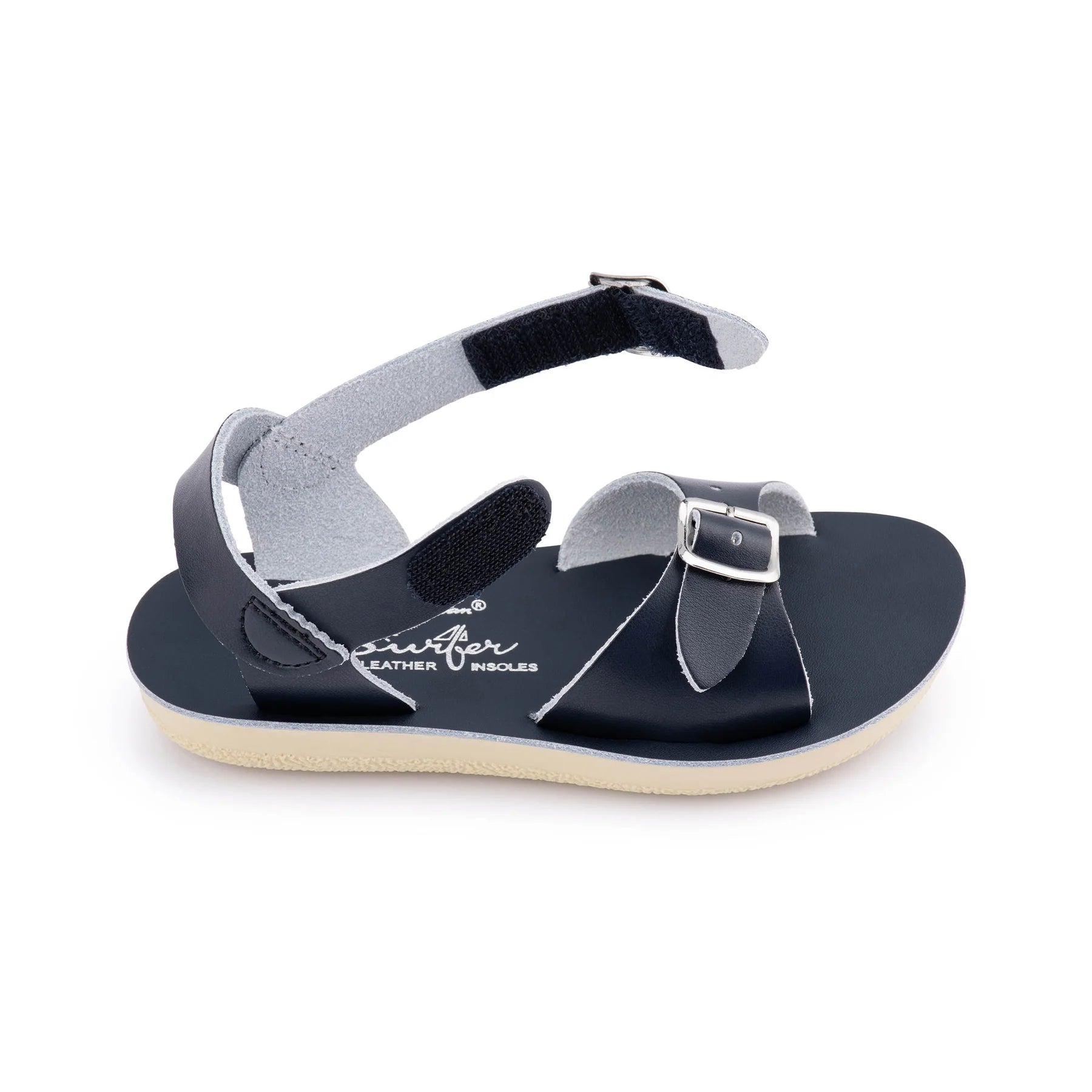 Salt Water Sandals Sun-San Surfer Hook & Loop (Velcro) NAVY