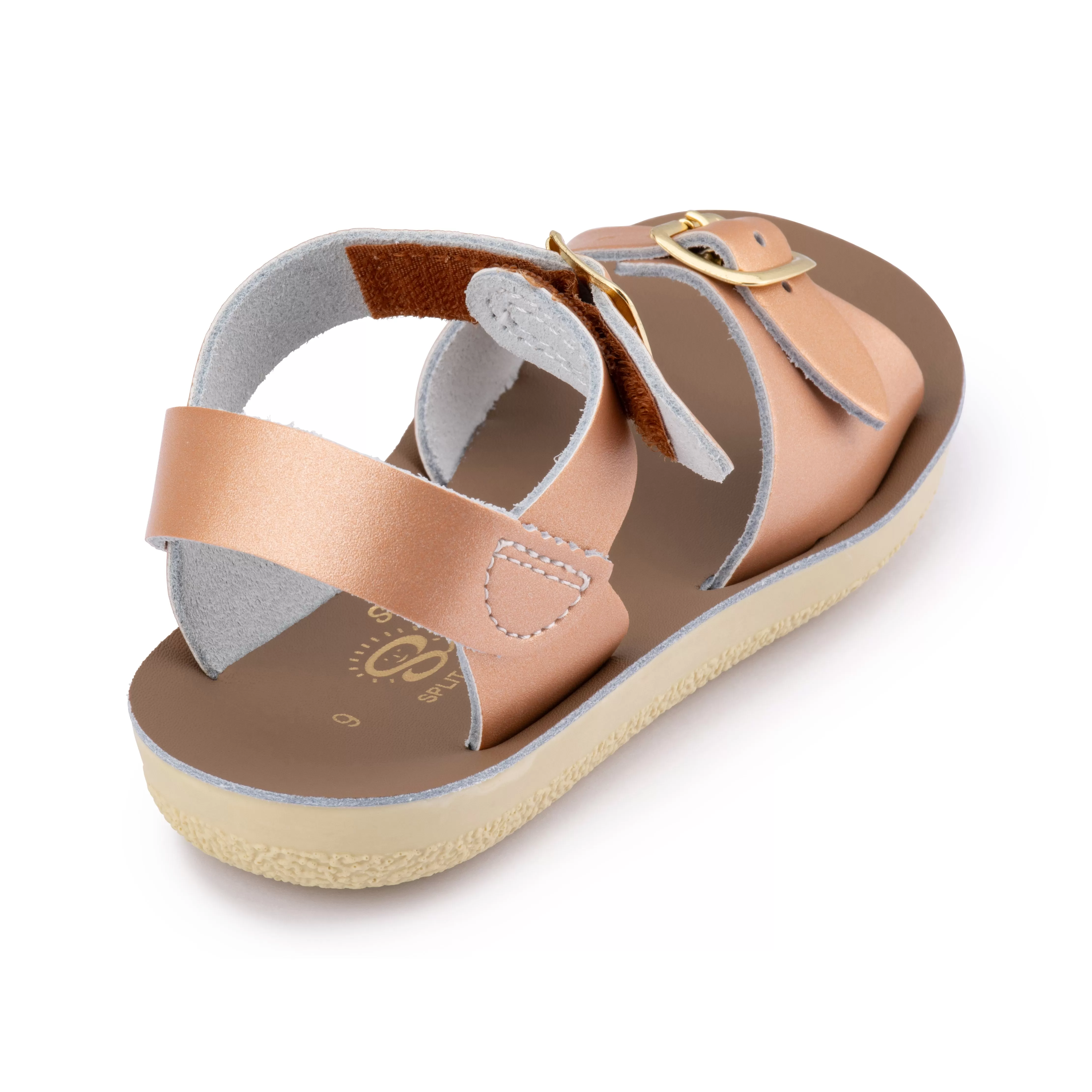 Salt Water Sandals Sun-San Surfer Hook & Loop (Velcro) ROSE GOLD