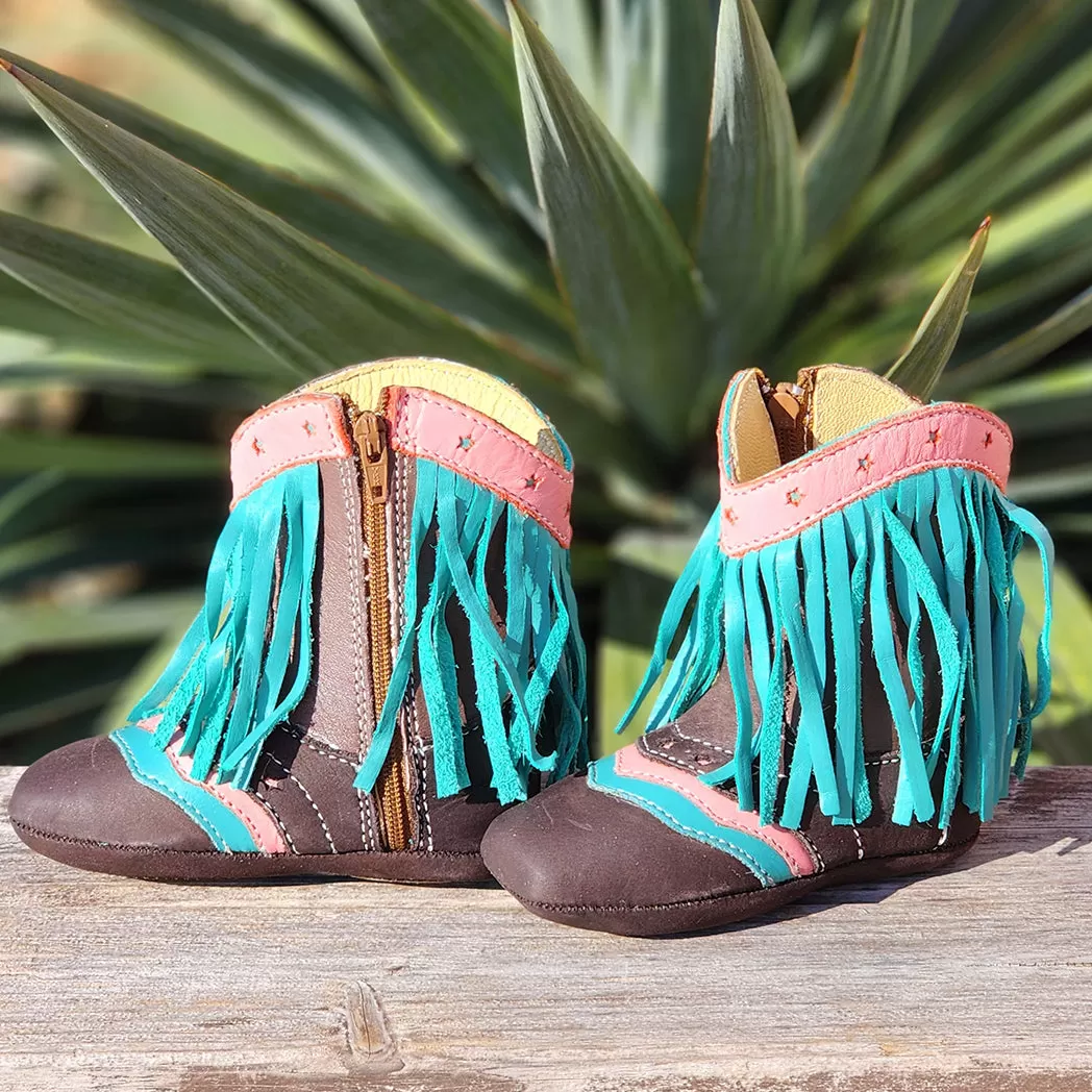 Shea Baby Infant Lyddie Turquoise Boot