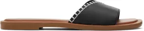 Shea Slide Sandal - Black Leather