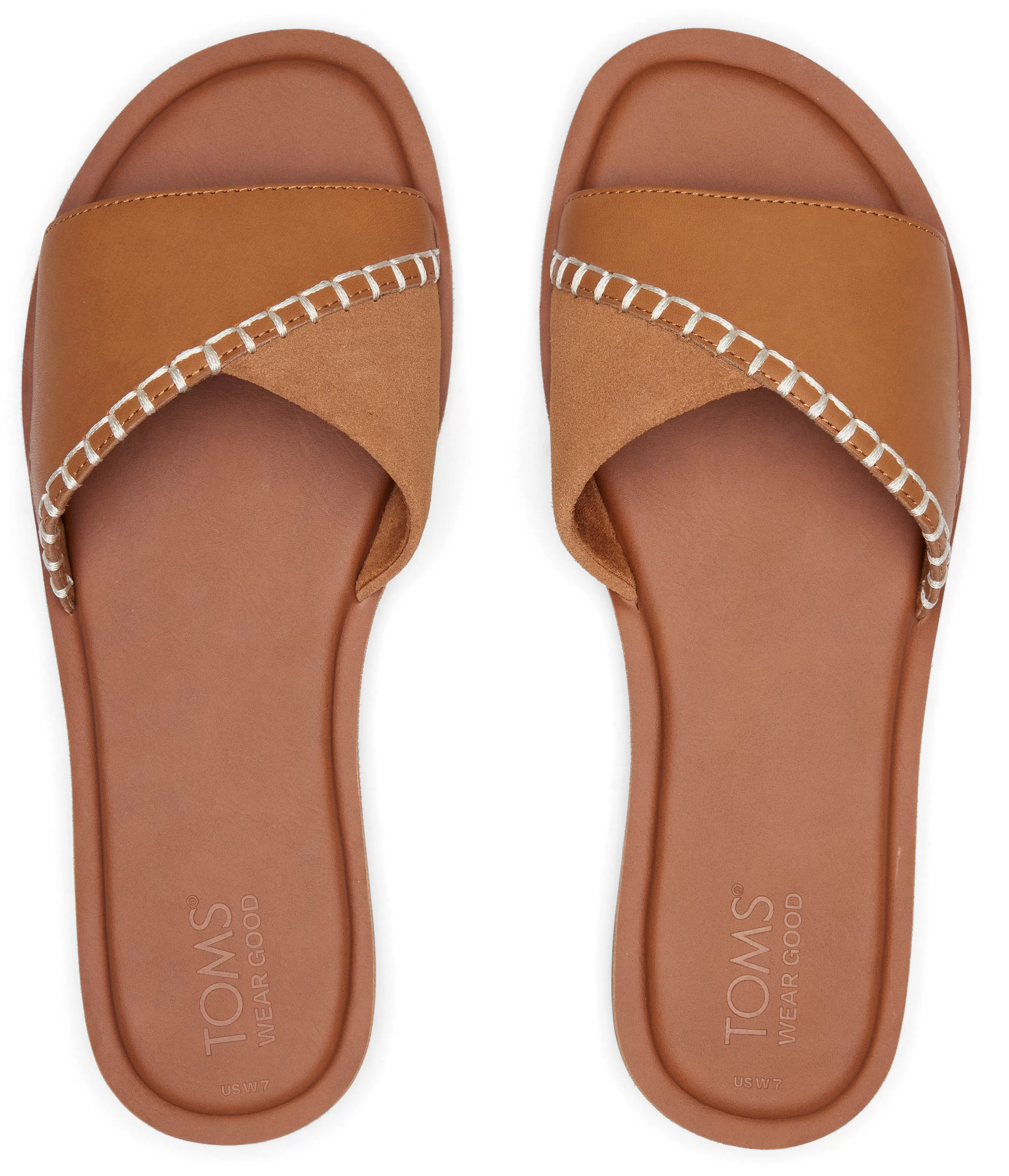 Shea Slide Sandal - Tan Leather