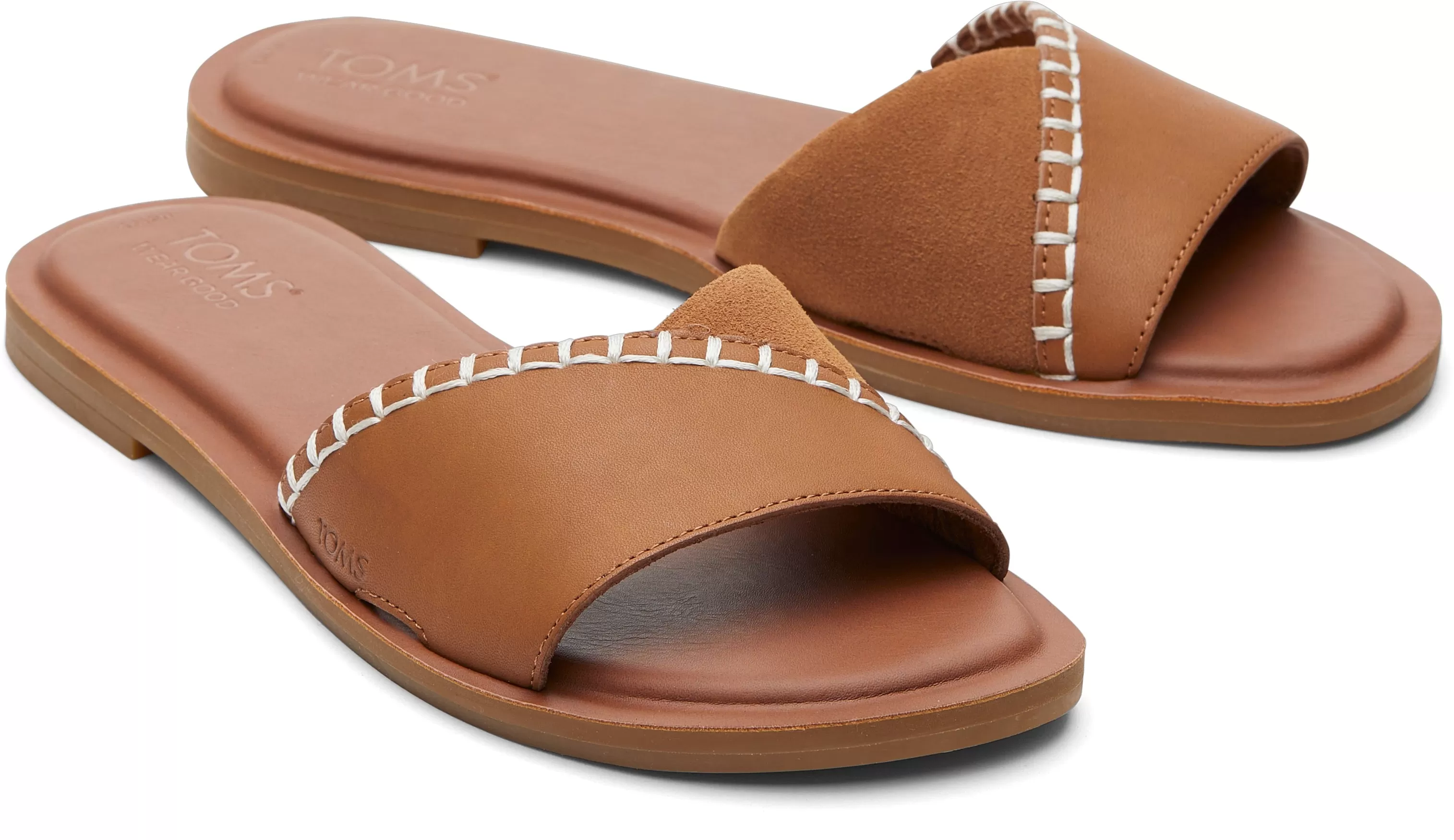 Shea Slide Sandal - Tan Leather