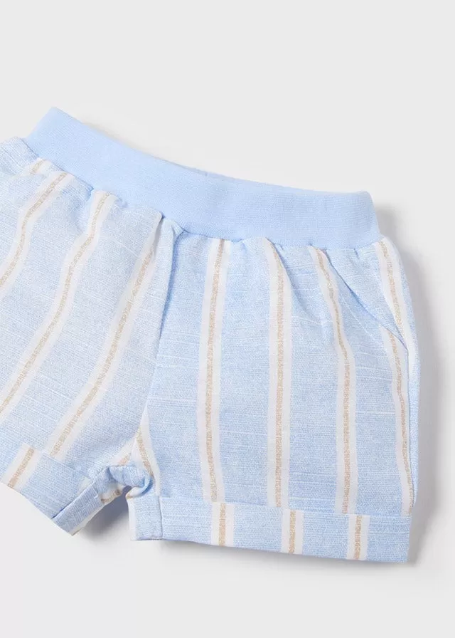 Shorts set for newborn boy - White