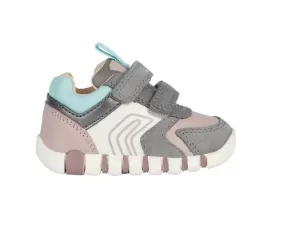 SNEAKERS GEOX BAMBINA PRIMI PASSI LUPIDOO GREY/ROSE B3558C 022BC C1FA8 TG:19>26