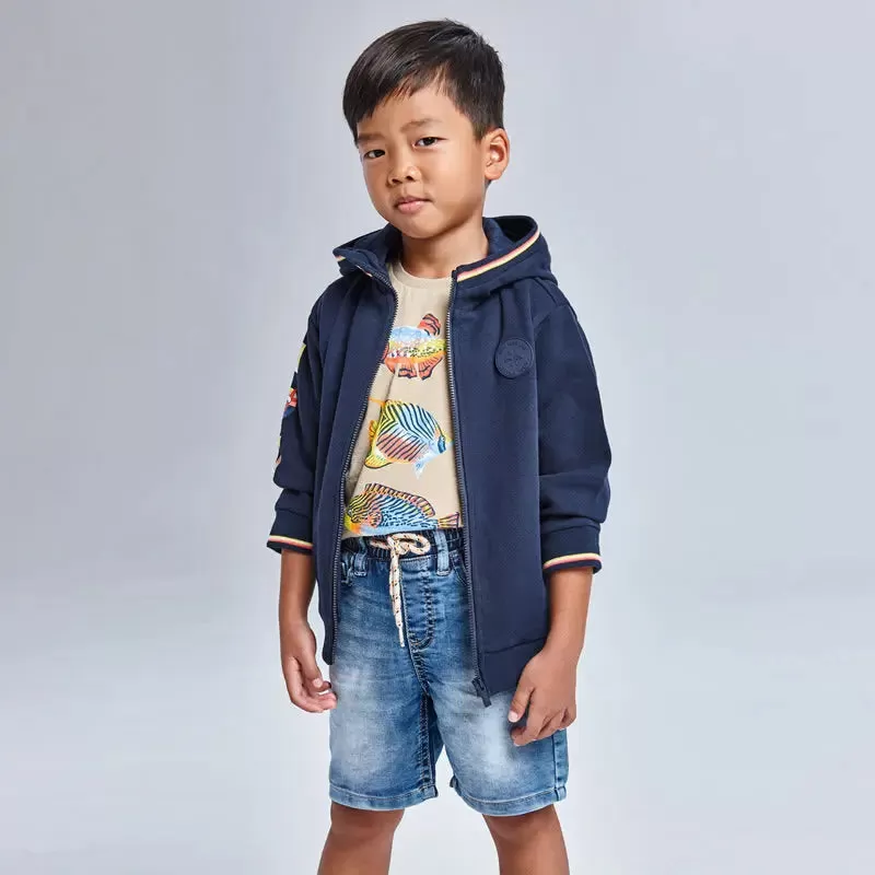 Soft Demin Jogger Shorts for Boy Light