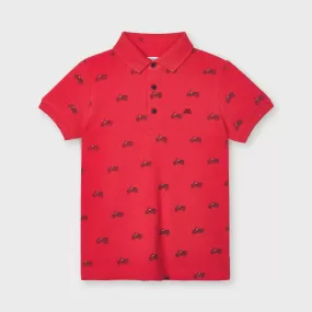 S/s Polo for Boy Cyber Red