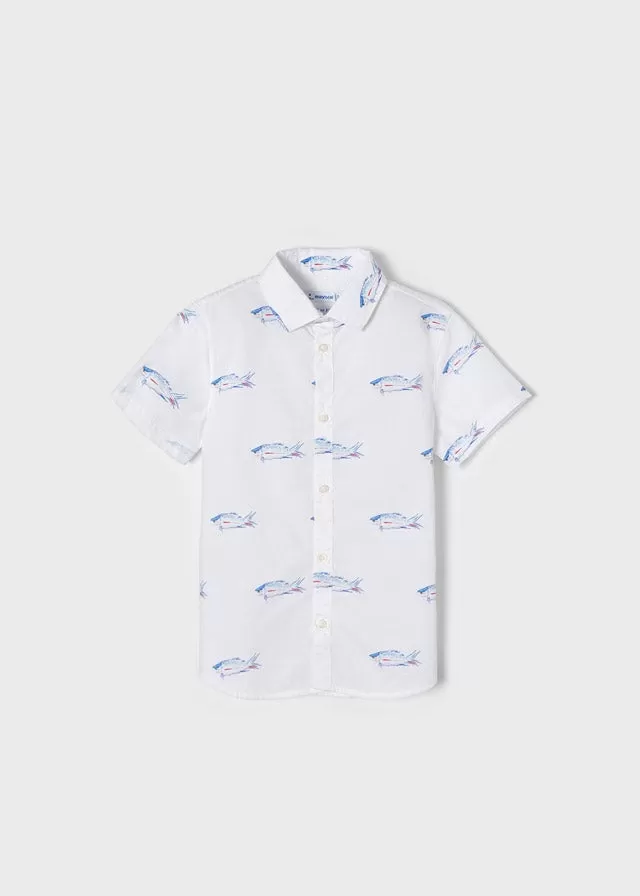 S/s printed shirt for boy - Fishes