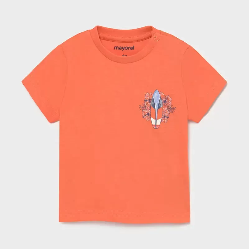 S/s T-shirt for Baby Boy Apricot