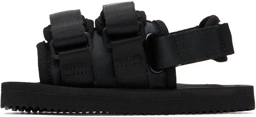 Suicoke Kids Black Moto Sandals