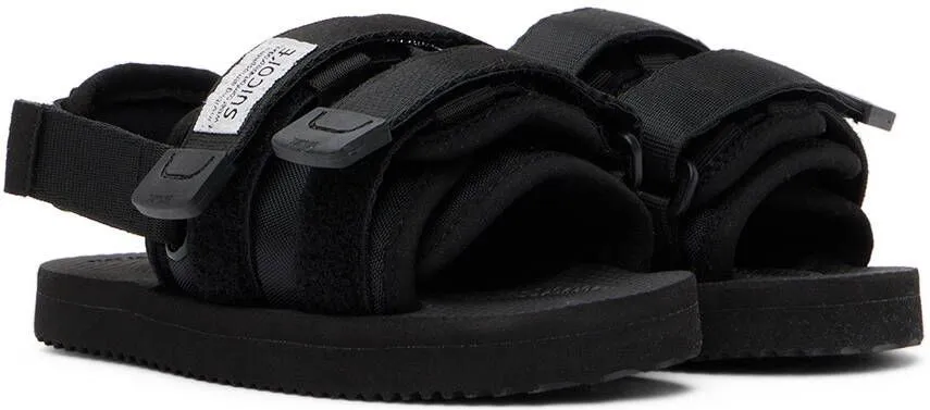 Suicoke Kids Black Moto Sandals