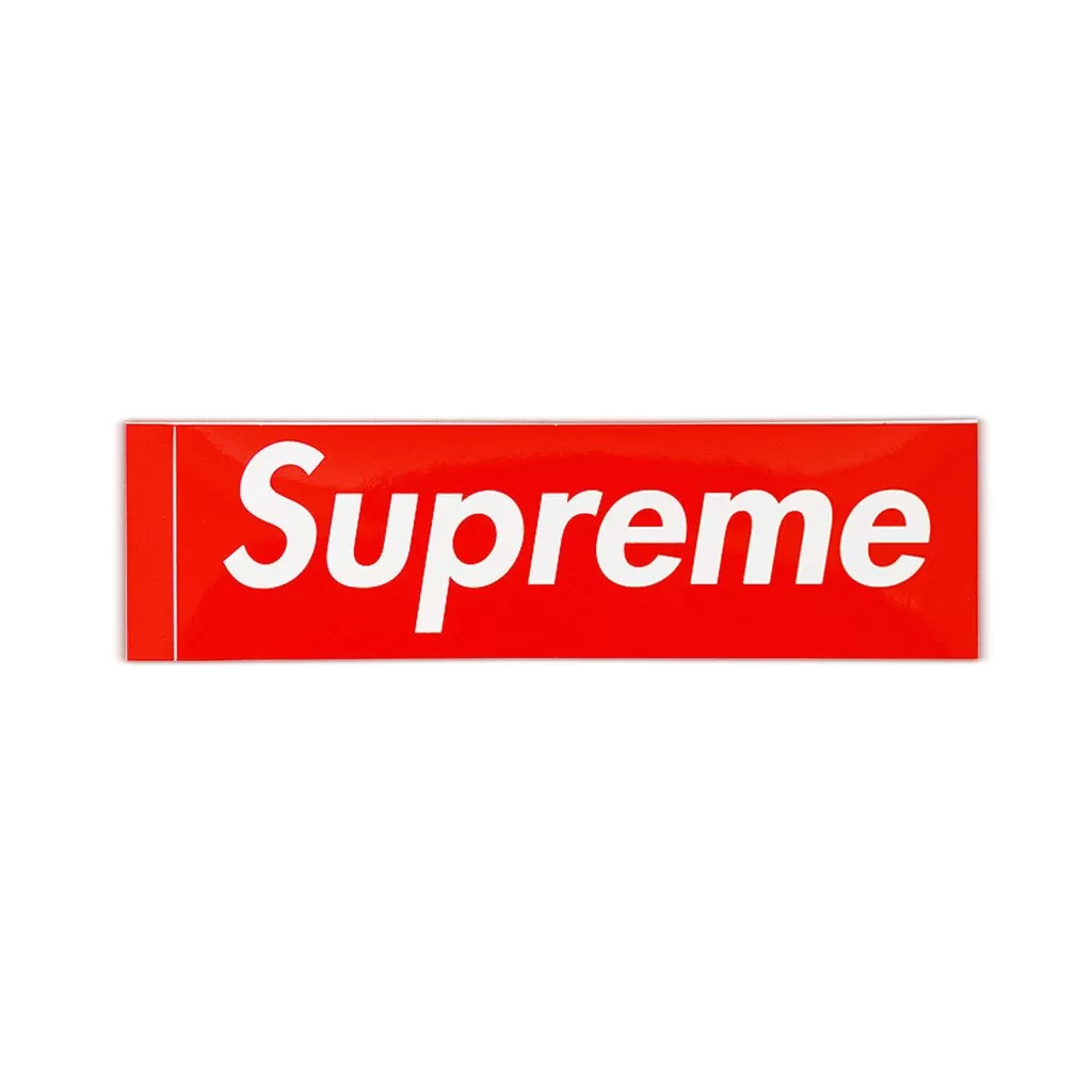 Supreme Box Logo Sticker Red