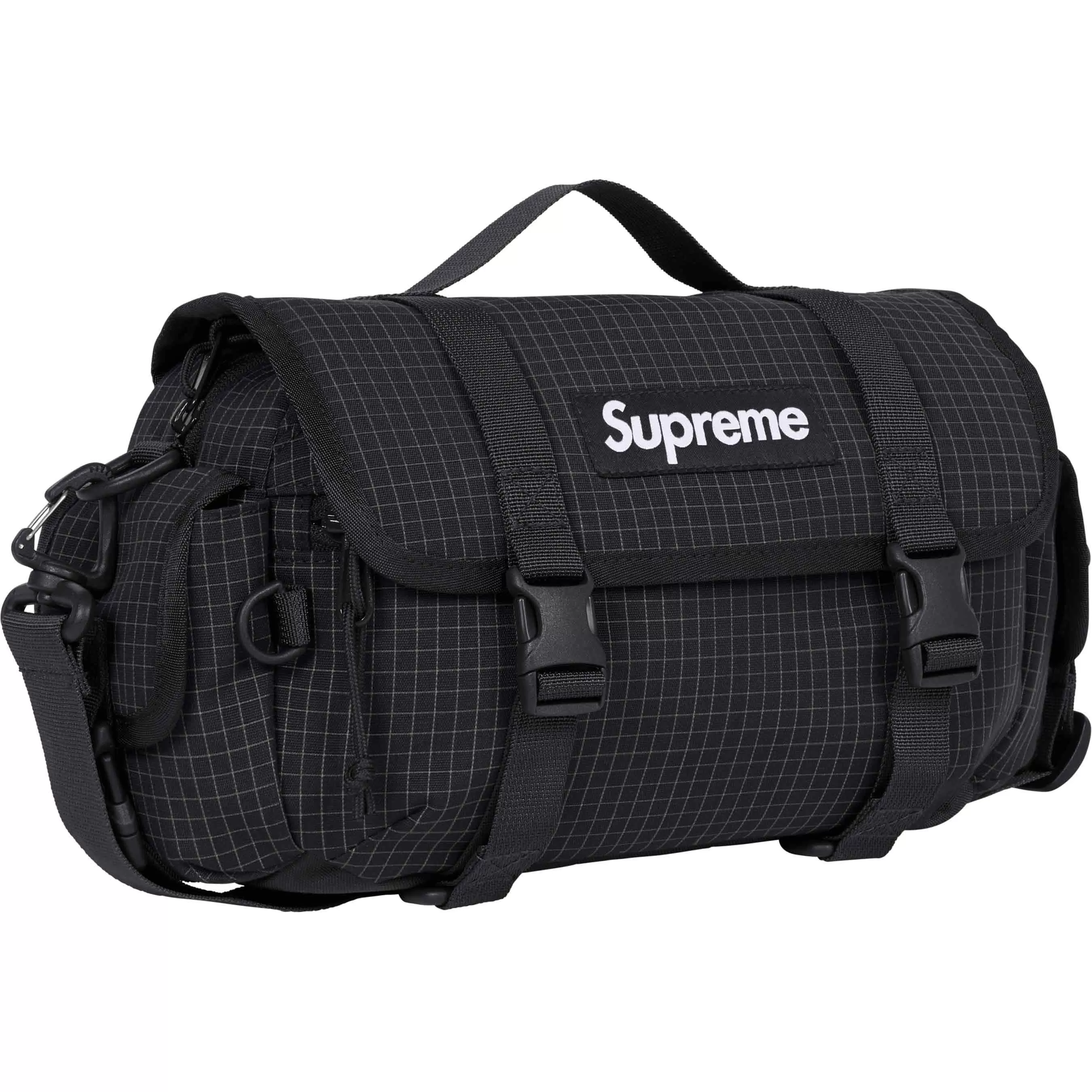 Supreme Reflective Mini Duffle Bag Black