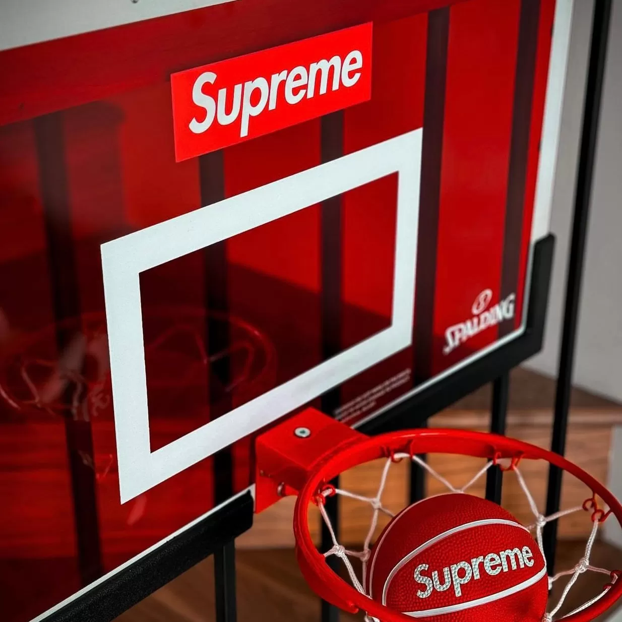 Supreme x Spalding Mini Basketball Hoop