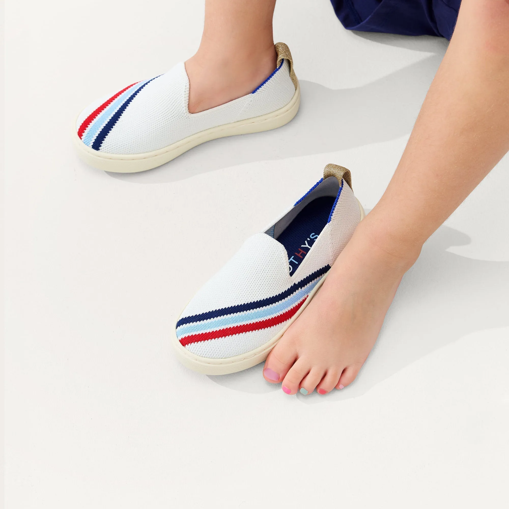 The Kids Sneaker in Spirit Stripe