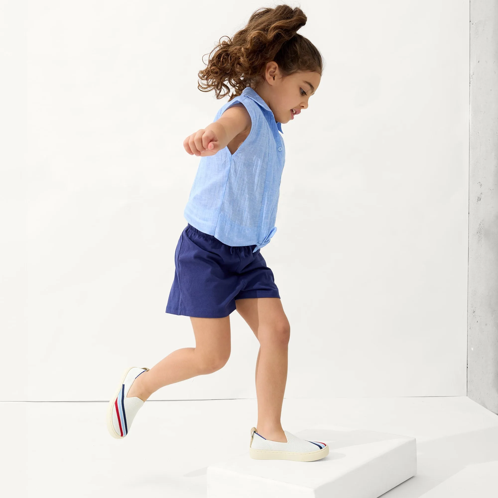 The Kids Sneaker in Spirit Stripe