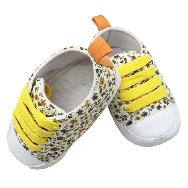 Toddler Kids Casual Lace-Up Sneaker Soft Soled Baby Crib Shoes First Walkers 0-18M