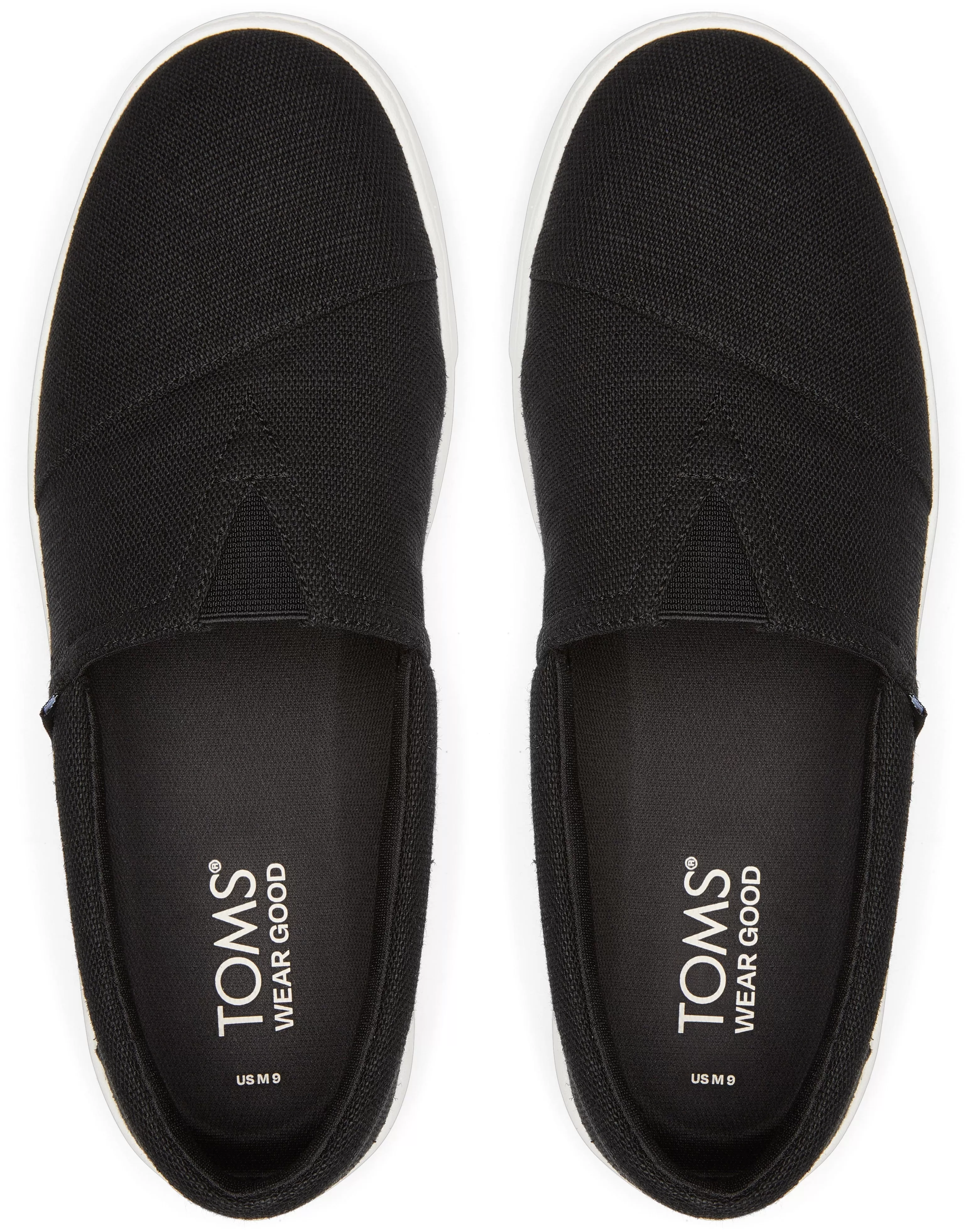 TRVL Lite Alpargata Slip On - Black Canvas