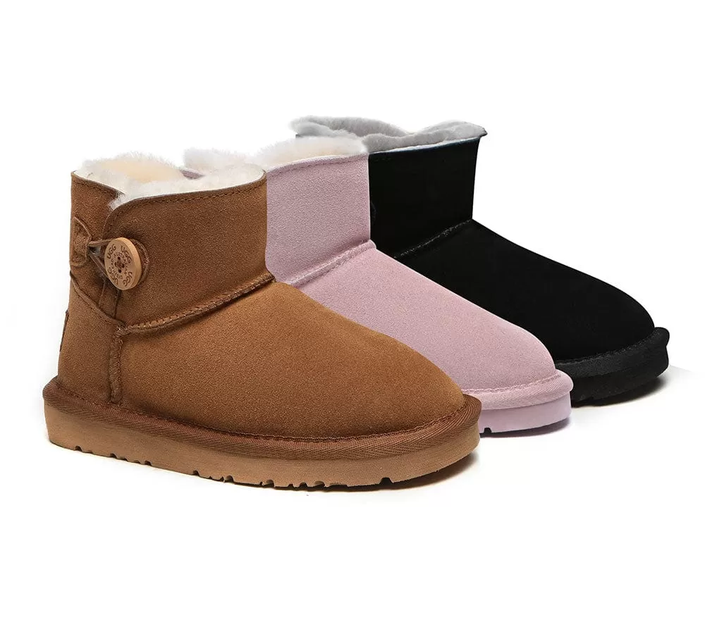 UGG Australian Shepherd Ugg Boots Nolan Kids Mini Button