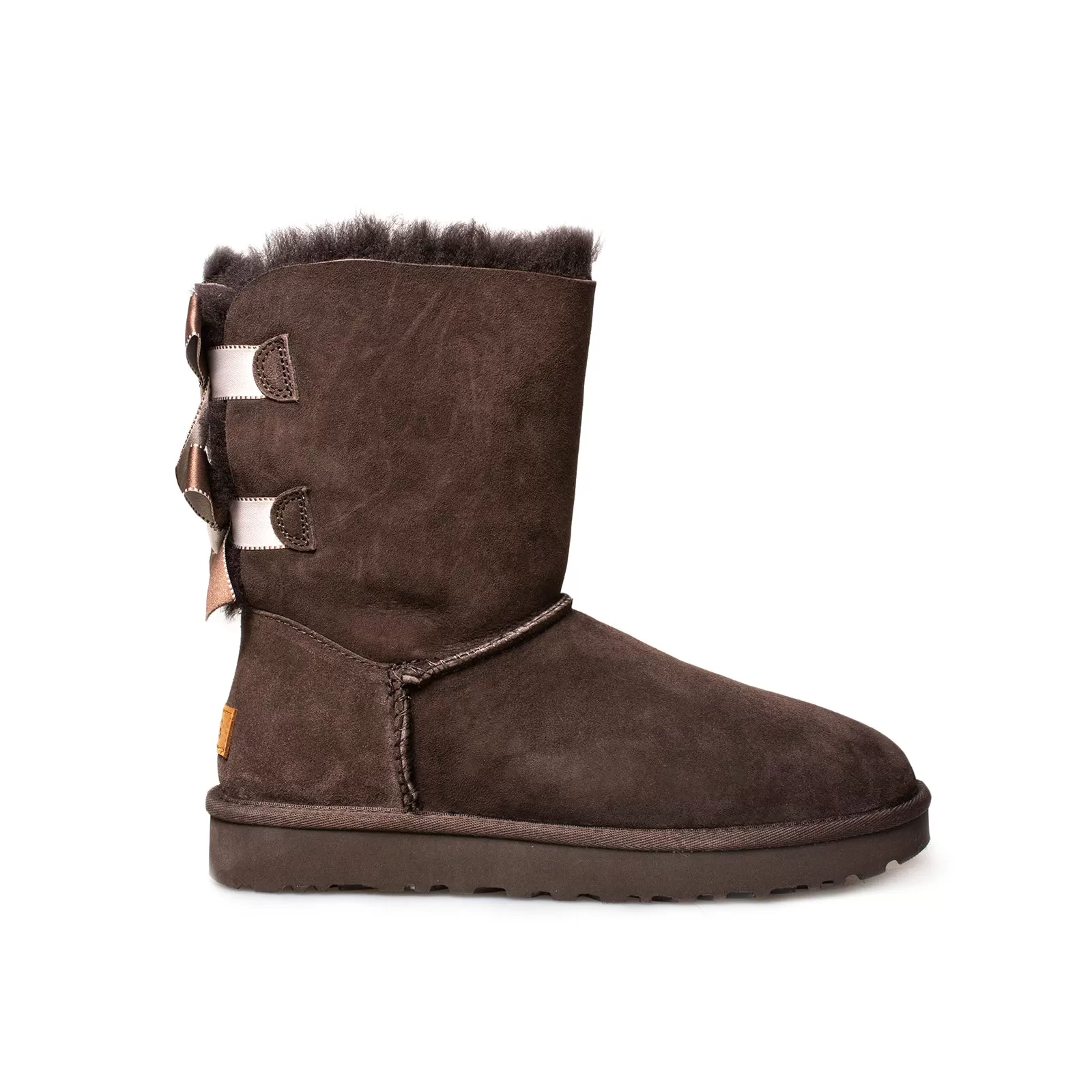 UGG Bailey Bow II Shimmer Chocolate Boots - Women's