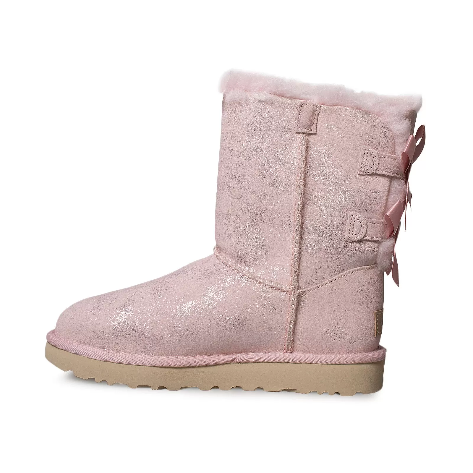 UGG Bailey Bow II Shimmer Pink Cloud Boots - Women's