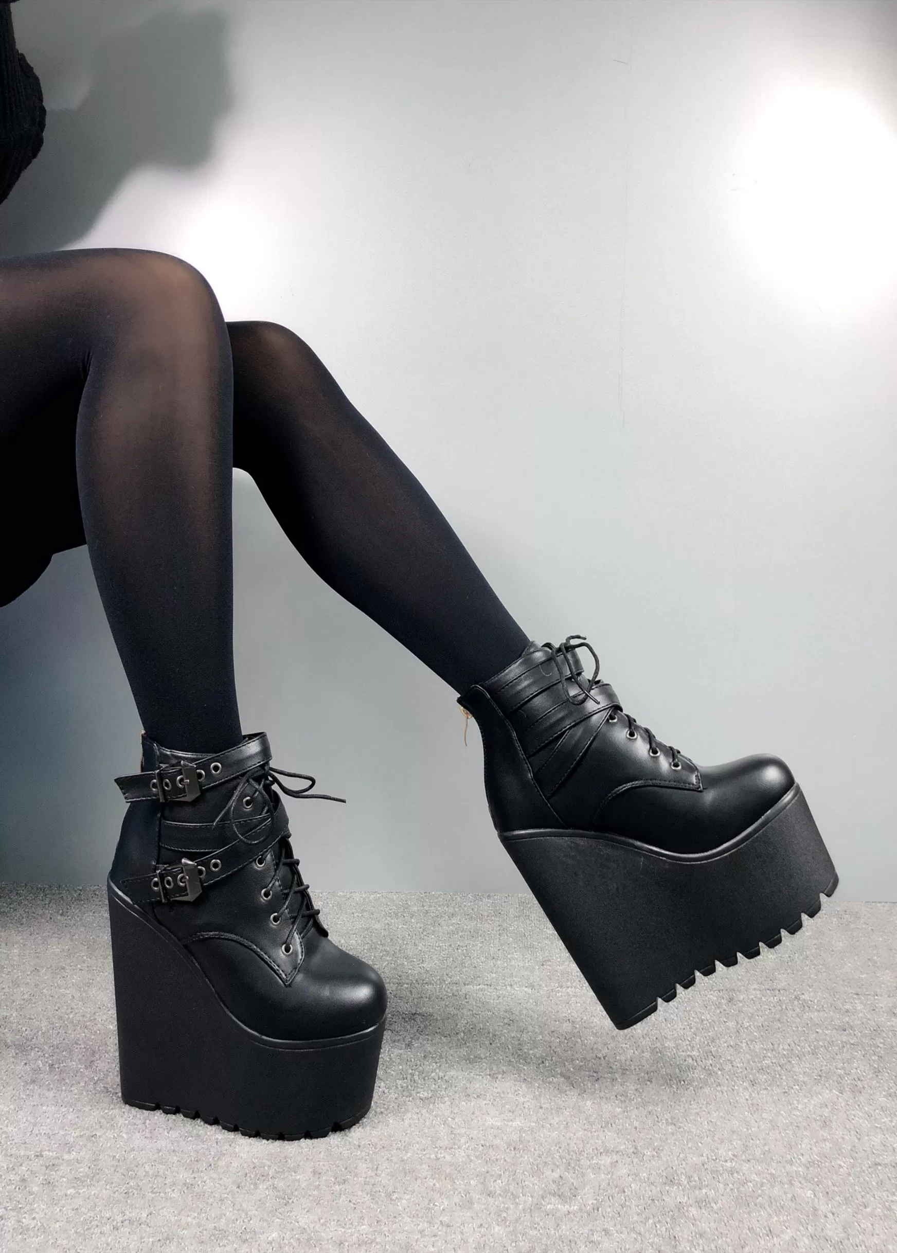 Ultimate Goth Wedges