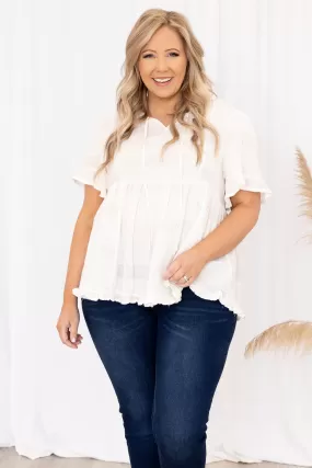 Vacation Overdue Top, White