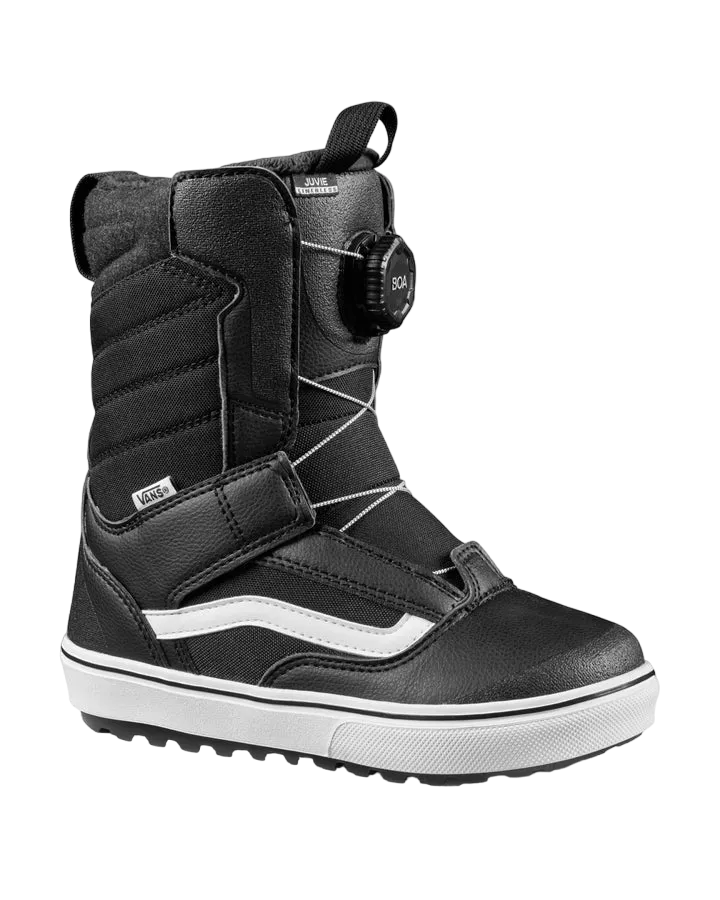 Vans Juvie Linerless Kids Snowboard Boots - Black/White - 2023