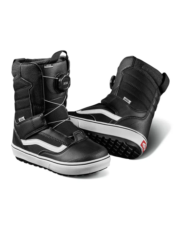 Vans Juvie Linerless Kids Snowboard Boots - Black/White - 2023