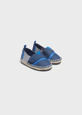 Velcro espadrille for baby boy - Denim