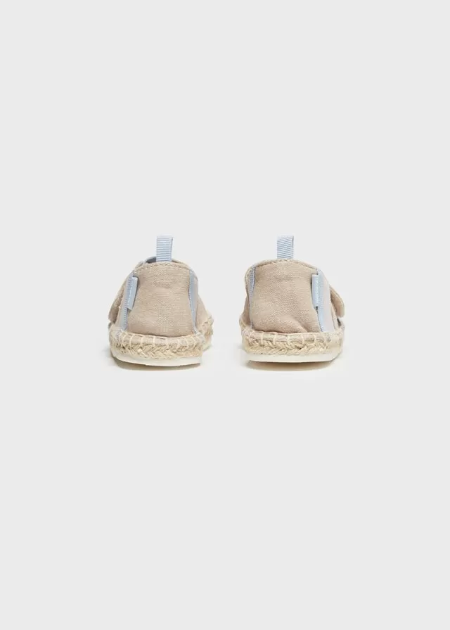 Velcro espadrille for baby boy - Sand