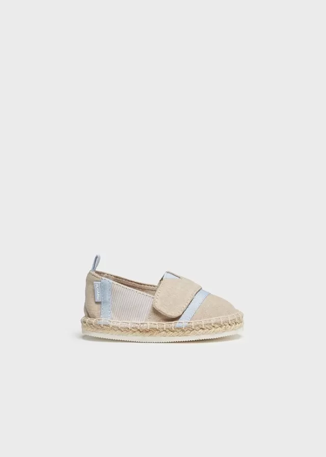 Velcro espadrille for baby boy - Sand