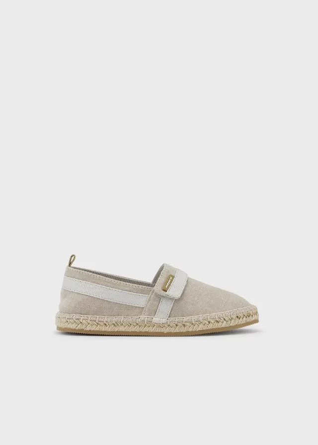 Velcro espadrille for boy - Sand