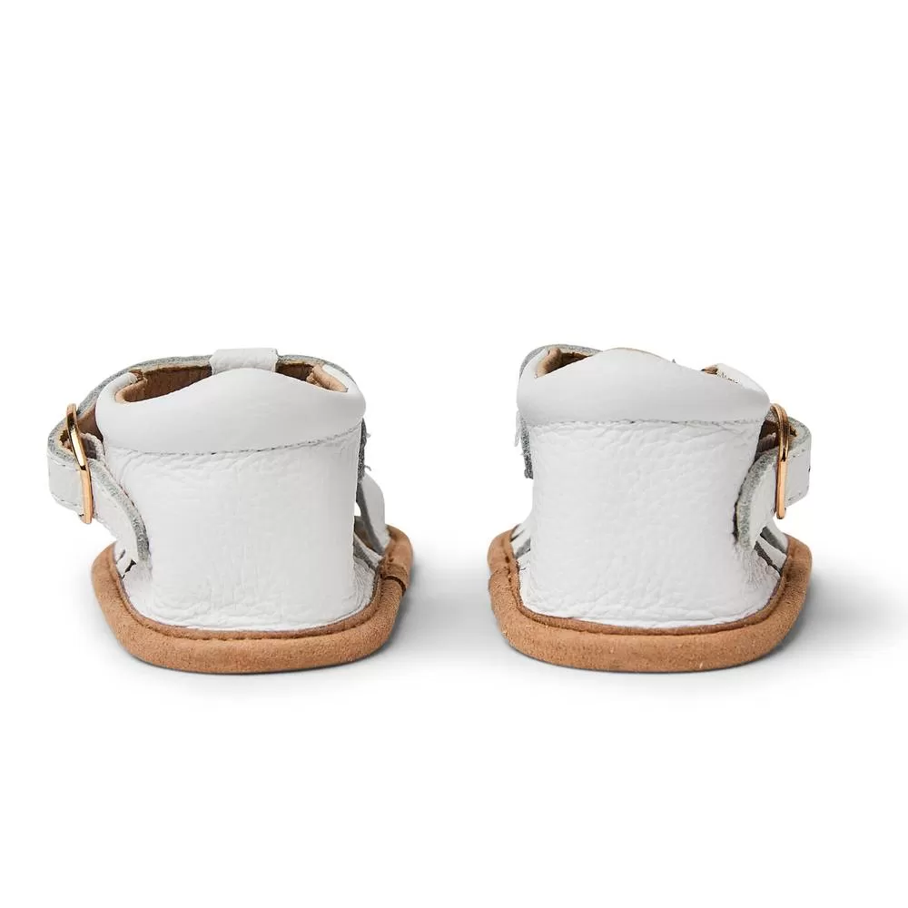 White Leather Baby Sandal