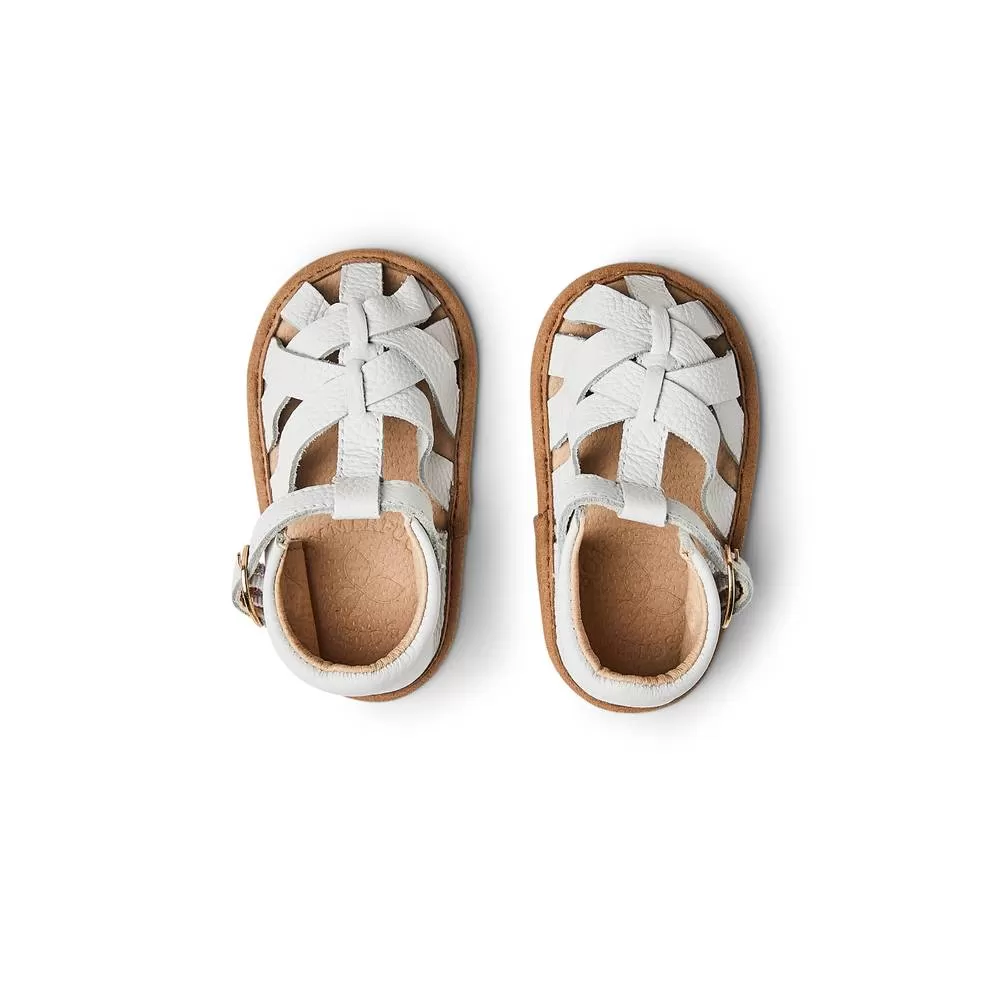 White Leather Baby Sandal